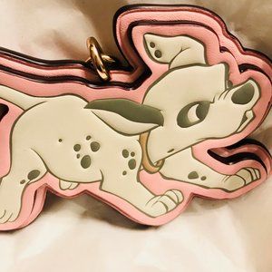 Coach x Disney Bag Charm Dalmatian Leather Key Key